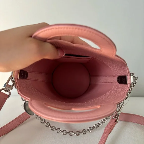 NWOT Tiffany & Co. Rose Pink Heart-Shaped Crossbody Bag - Picture 6 of 14